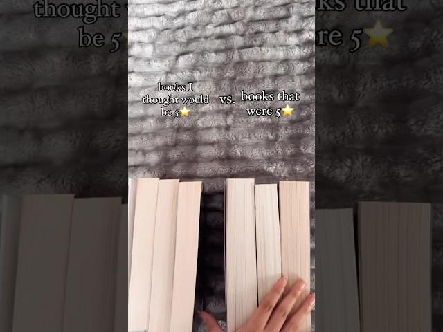 books I thought would be 5⭐️ vs books that were 5⭐️ #booktube #bookreview #bookreviews #books #read