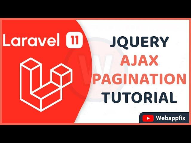 Laravel AJAX Pagination | AJAX Pagination With Laravel - Jquery | Laravel 11 Jquery AJAX Pagination