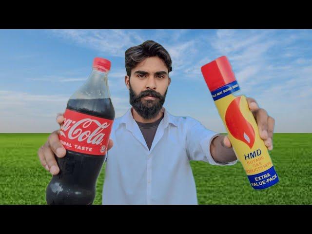 I Made Coka Cola Bottle Rocket | LPG Gas VS Coka Cola Experiment | Butane Gas VS Coka Cola