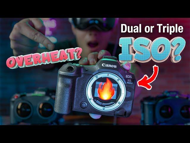 Triple-Base ISO debunked! Canon R5 Mark II Noise & Overheating Test vs. R5C