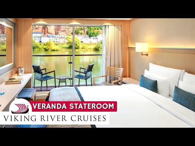 Viking River Cruises | Veranda Stateroom Full Walkthrough Tour & Review 4K | Viking Longship