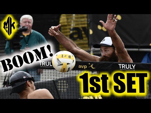 McKibbin/McKibbin vs. Patterson/Slick 1st Set | AVP Seattle 2018