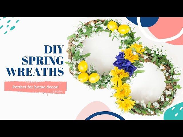 Easy DIY Spring and Summer Wreaths  Home Decor | BalsaCircle.com