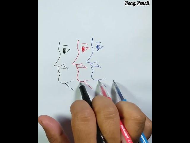 Amazing Art | ছবি আঁকা | Easy Drawing | Rong Pencil | Talented artist