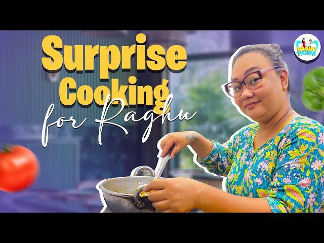 Surprise cooking for Raghu ️ | #raghuthapa