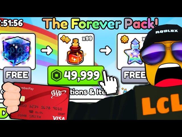 Spending 'till THE END of THE FOREVER PACK in Pets GO RNG!