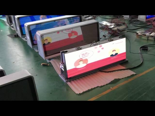 double sides car top screen | taxi advertising led display