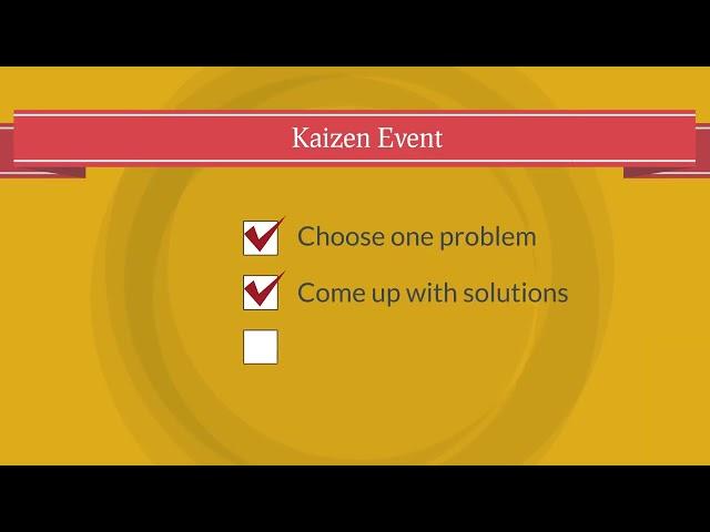The 7 Steps of a Kaizen Event