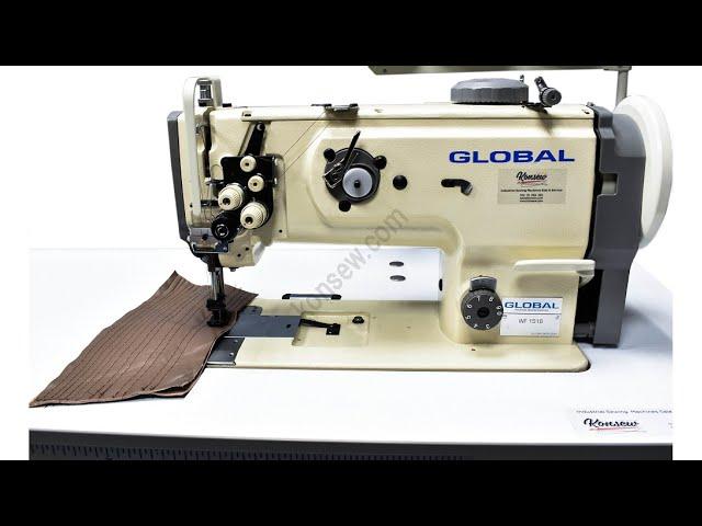 Global WF 1516 (8 Mm) Twin Needle Walking Foot Needle Feed Sewing Machine