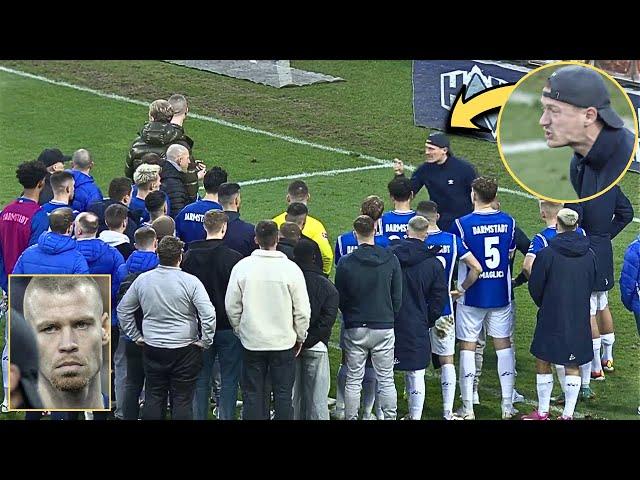 Darmstadt 98 Fan Invaded the Pitch & Confronted Players, Staff After 6-0 Defeat by Augsburg