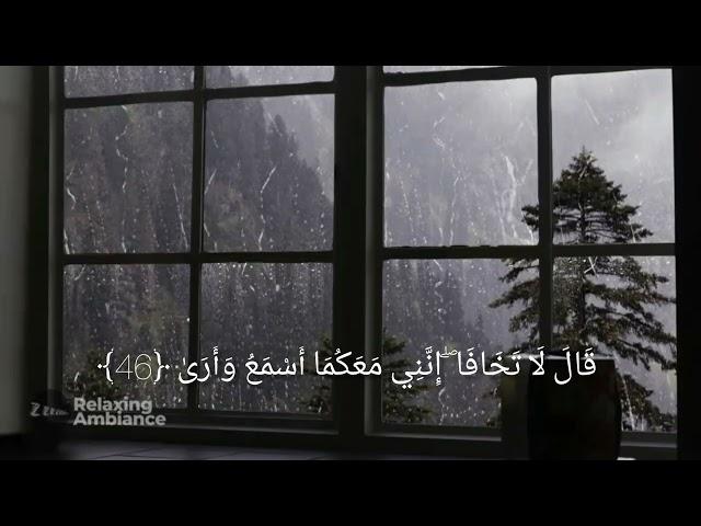 قَالَ لَا تَخَافَا ۖ إِنَّنِي مَعَكُمَا أَسْمَعُ وَأَرَىٰ ﴿46﴾| سورة طـه ،للقارئ شريف مصطفى ️.