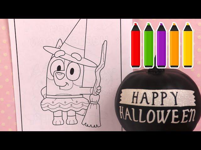 Halloween  Coloriage de Bingo en Sorcière