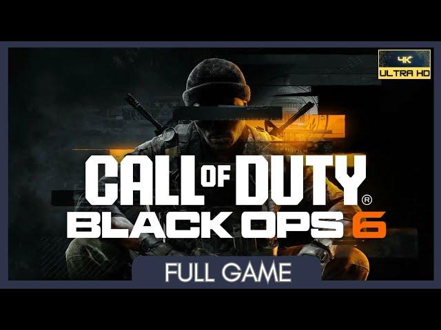 Call of Duty: Black Ops 6 | Full game | No Commentary | Xbox Series X | 4K 60FPS