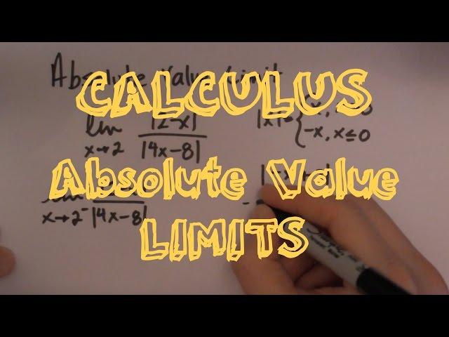 Calculus I: Limit with Absolute Value (Hard Example)