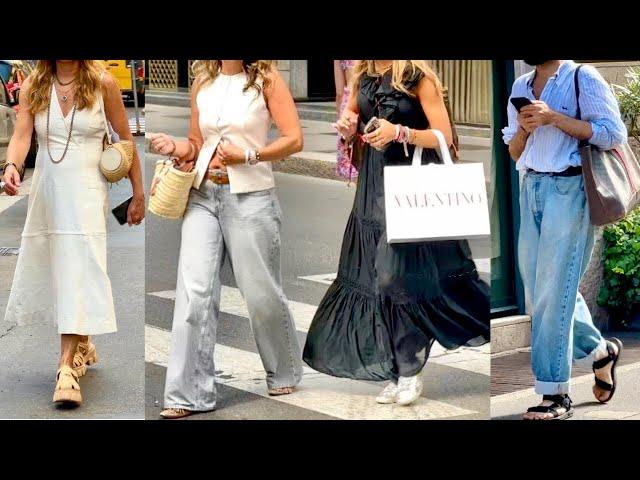 Summer 2024 August Milan Street Style Exploring Fashion Trends in the Quadrilatero della Moda