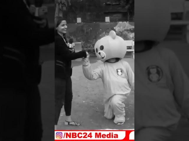 Interaction with teddy | NBC24 Media | #teddyday #valentinesday#love #pyar #steddyprank #teddybear