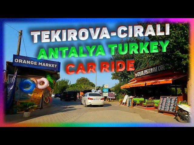 Road Trip From Tekirova Town To Cirali Village. Antalya. Turkey. Car Ride.