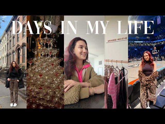 VLOG: days in my life in NYC! fighting the winter blues, meetup/podcast events, holiday vibes