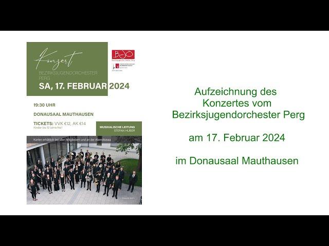 Konzert Bezirksjugendorchester Perg 2024