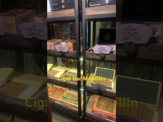At the cigar bar in Medellin Colombia 