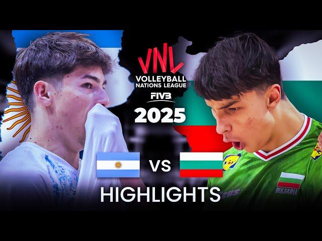 BULGARIA  vs ARGENTINA  | HIGHLIGHTS | Men's VNL 2025