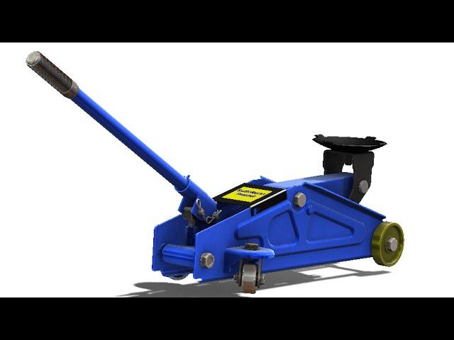 SolidWorks Tutorial #228: Hydraulic floor jack