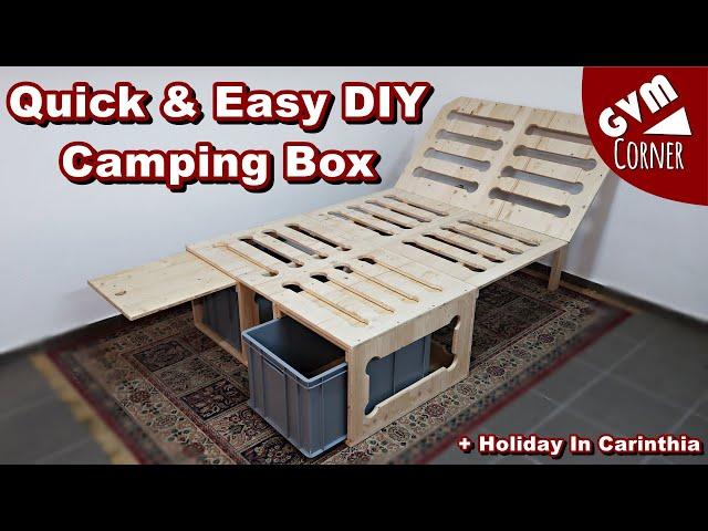 Quick & Easy DIY Camping Box + Holiday In Carinthia / Einfache Campingbox + Urlaub In Kärnten