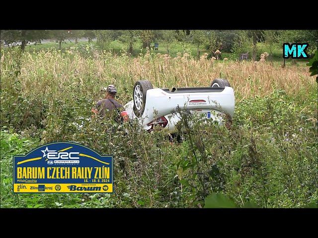 Barum Czech Rally Zlín 2024 Crash/Action