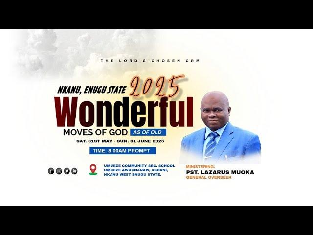 NKANU -ENUGU 2025 - WONDERFUL MOVES OF GOD (AS OF OLD) - DAY 2- WITH PST. LAZARUS MUOKA