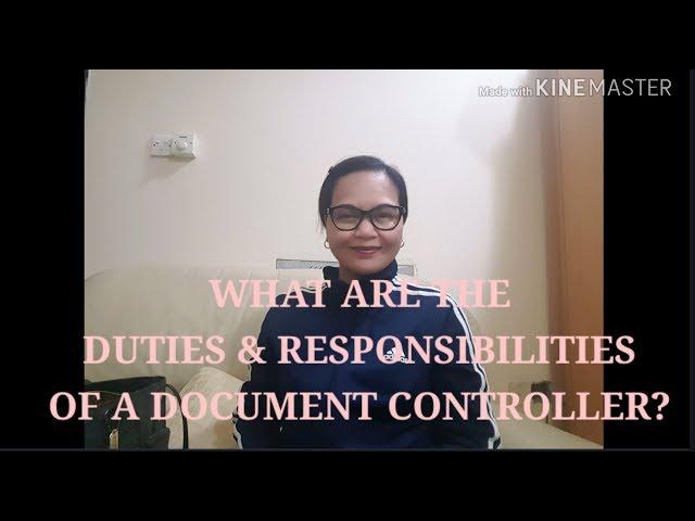 #Document Controller Work; What is the Duties & Responsibility of Document Controller?