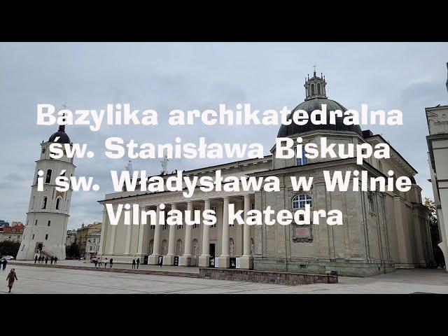 Bazylika archikatedralna św. Stanisława Biskupa i św. Władysława w Wilnie. Pomnik Giedymina.