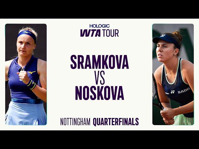 Rebecca Sramkova Vs. Linda Noskova | Nottingham Quarterfinal 2025 | WTA Match Highlights