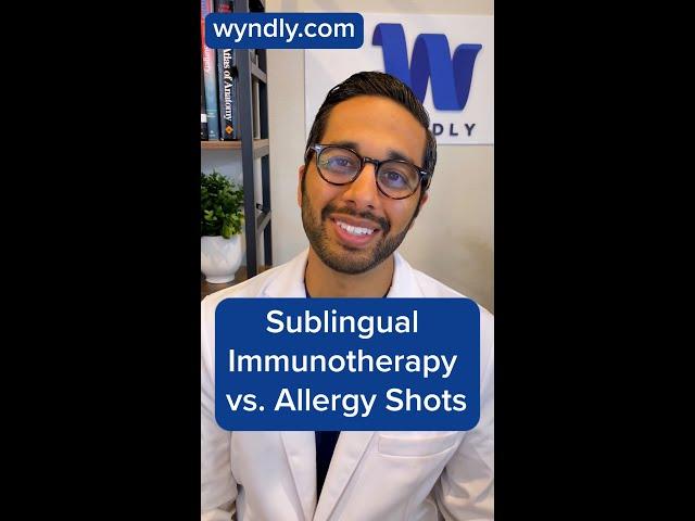 The difference between sublingual immunotherapy and allergy shots #shorts