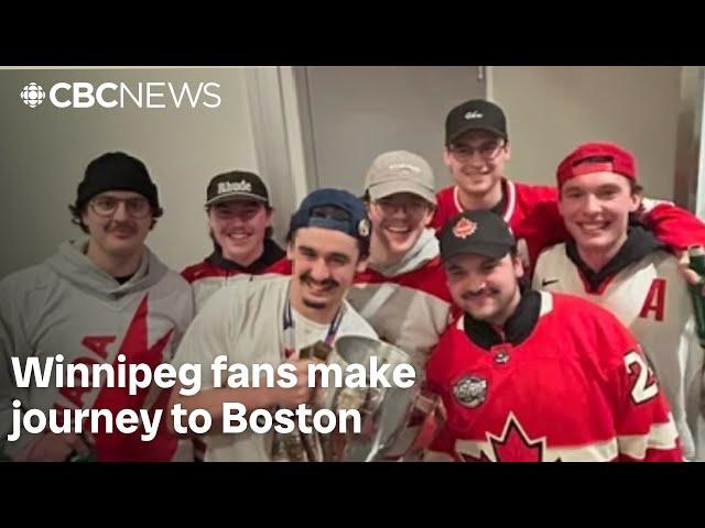 Winnipeg fans make long journey to Boston to see Team Canada win — and support a friend