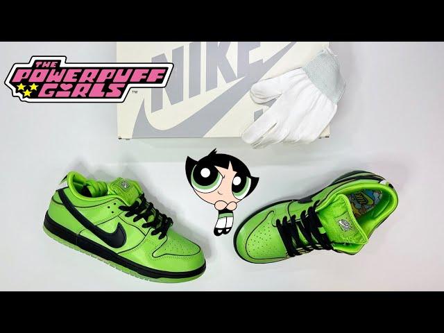 The Powerpuff Girls x Nike SB Dunk Low Buttercup  | Unboxing, details