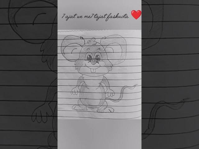 How to Drawing mouse  easy step by step #shorts #mouse