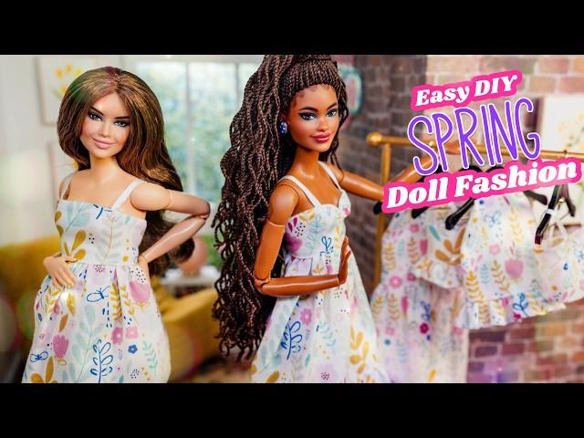 How To Make Doll Clothes: EASY Sewing Mix & Match Spring Fashion | Free Pattern