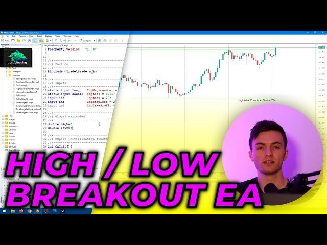 Stunning high / low breakout trading bot in mql5! | Part 1