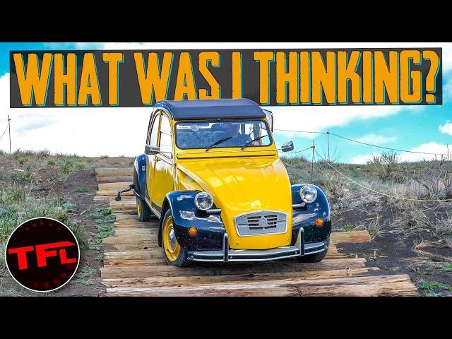 Taking a Citroen 2CV Through an Off-Road Test Course - This Thing is a BEAST!