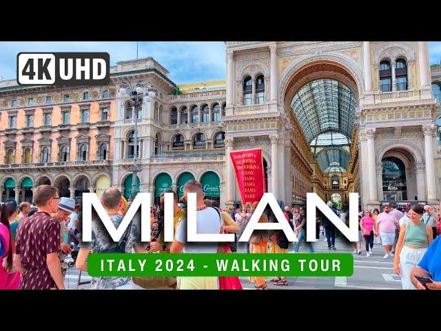 MILAN Walking Tour 4K  ITALY 2024 "Milan Walk Behind Glamour!" (▶129 min)