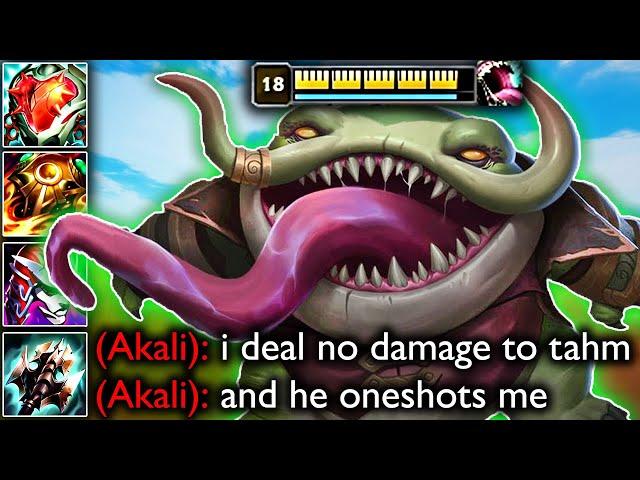 TAHM KENCH IS A BEAST IN SEASON 13 (TONS OF DAMAGE + UNKILLABLE)