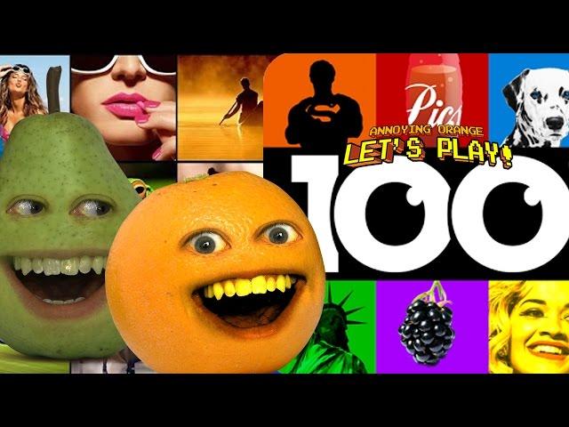 Annoying Orange & Pear Play - 100 Pics Quiz #2: TWISSLERZZZ