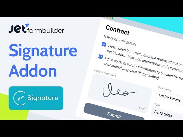 How to Setup WordPress Signature Addon | JetFormBuilder