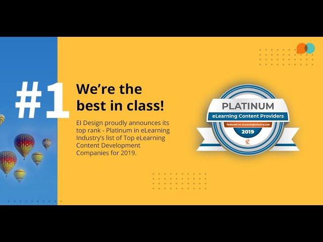 EI Design is the Top eLearning Company for 2019!