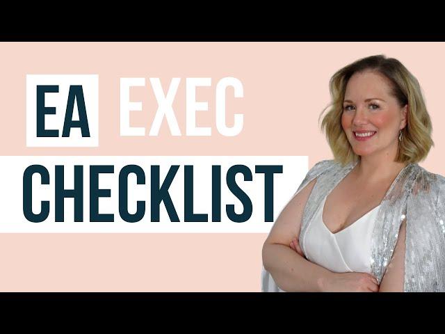 Executive Assistant Checklist | Starting a new role as an EA