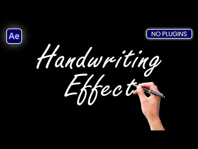 Handwriting Text Effect in After Effects | Write On Effect