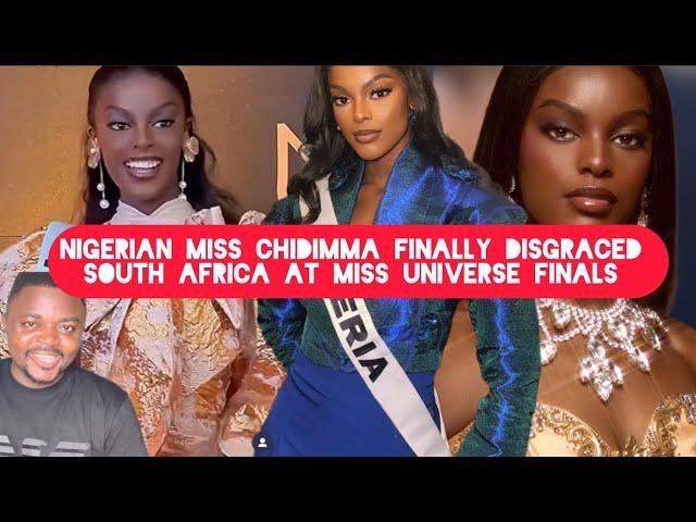 Finally Nigerian Miss Chidimma Vanessa Disgraced South Africans at Miss Universe Finals