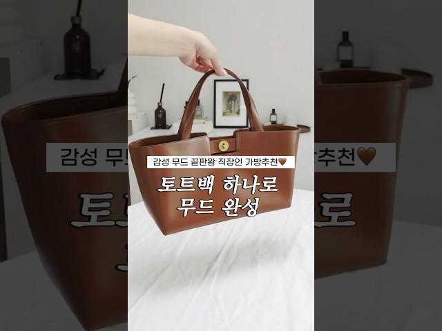 딱 지금이 타이밍이에요! 스타일 살리고 싶다면 이 가방 #직장인가방#데일리백추천#몽드몽드백#토트백추천#가방추천#브라운백#클래식백