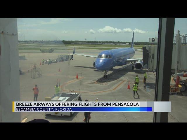 Breeze Airways begins service at Pensacola International Airport