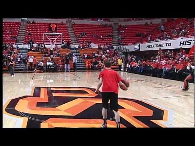 OSU Fan Makes Halfcourt Shot